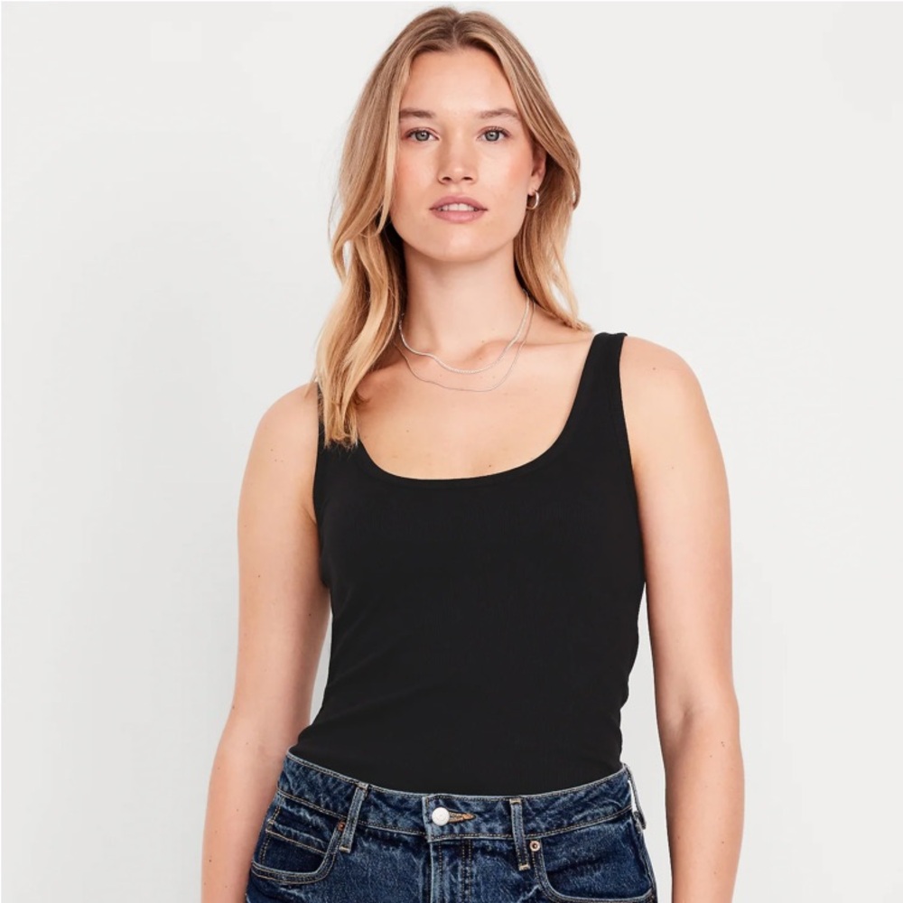 Old Navy Slim Fit Black Women's Tank Top